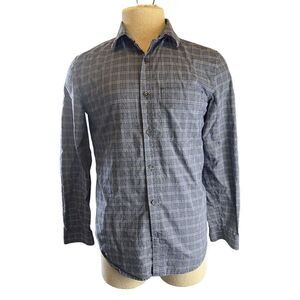7 for All Man Kind Men Shirt Button Down Long Sleeves Sz XS Cotton Blue